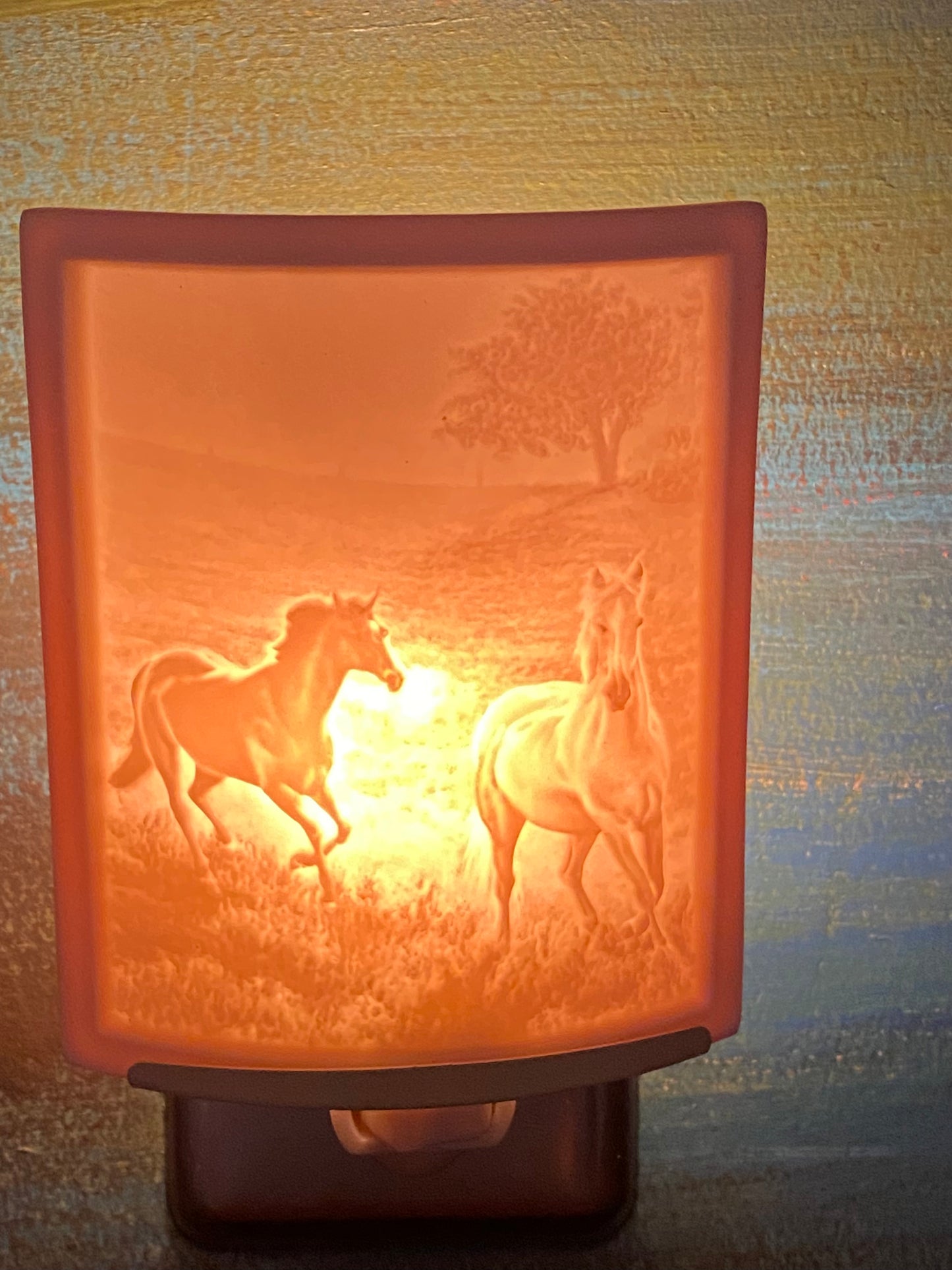 Morning Run Curved Lithophane Night Light