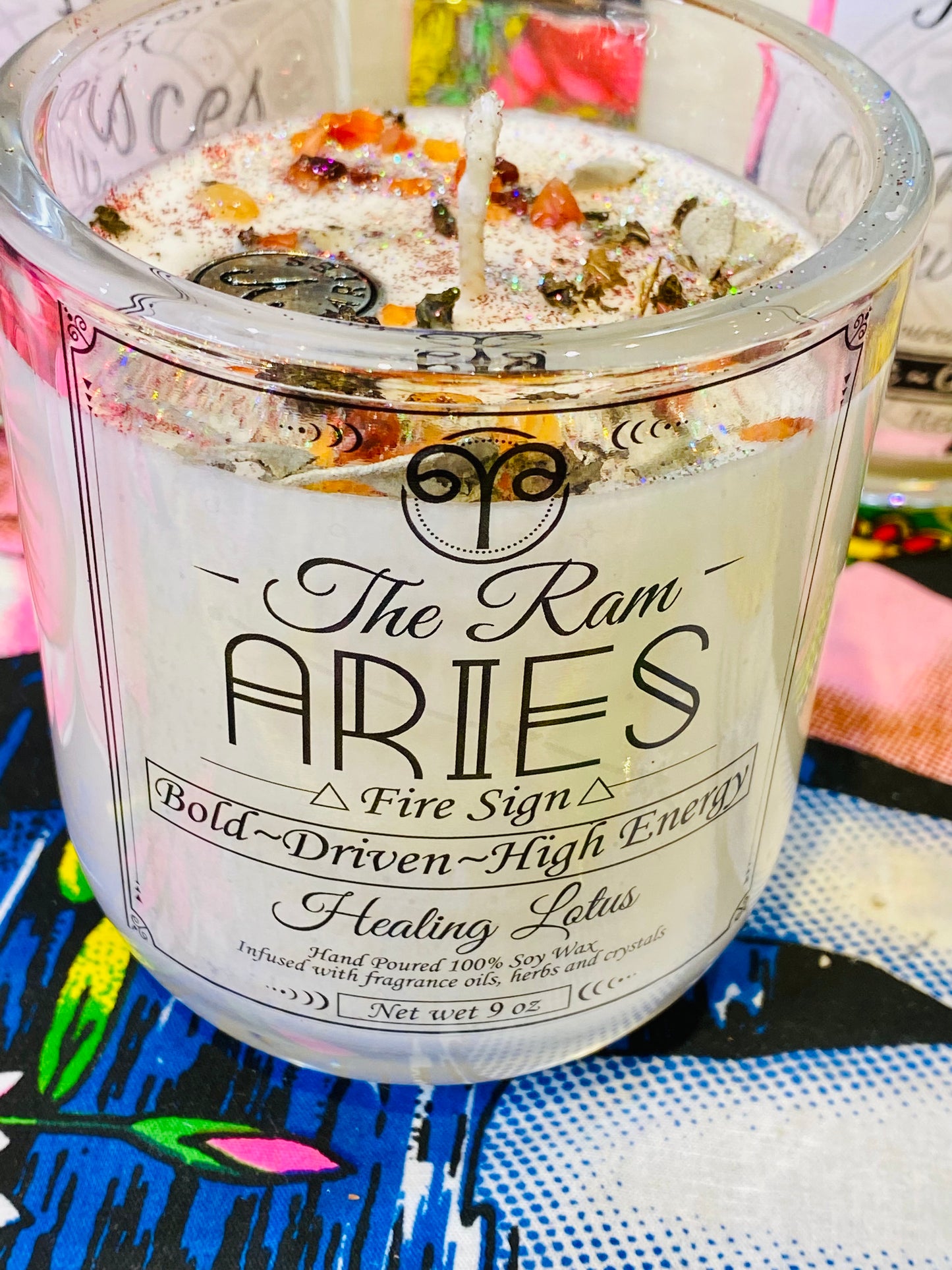 Aries Candle {The Ram) - Healing Lotus Shop