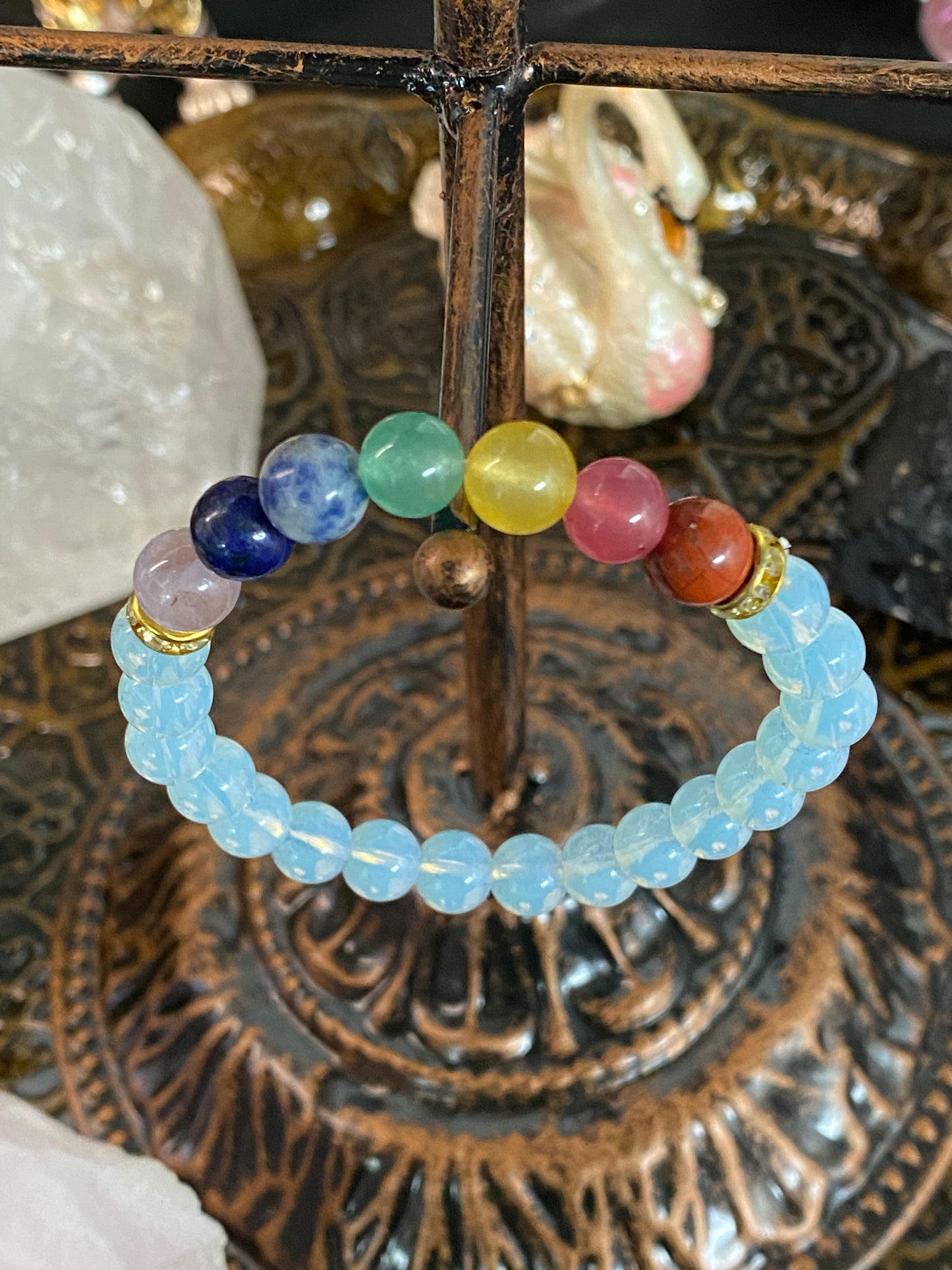 Opalite Chakra Gemstone Bracelet