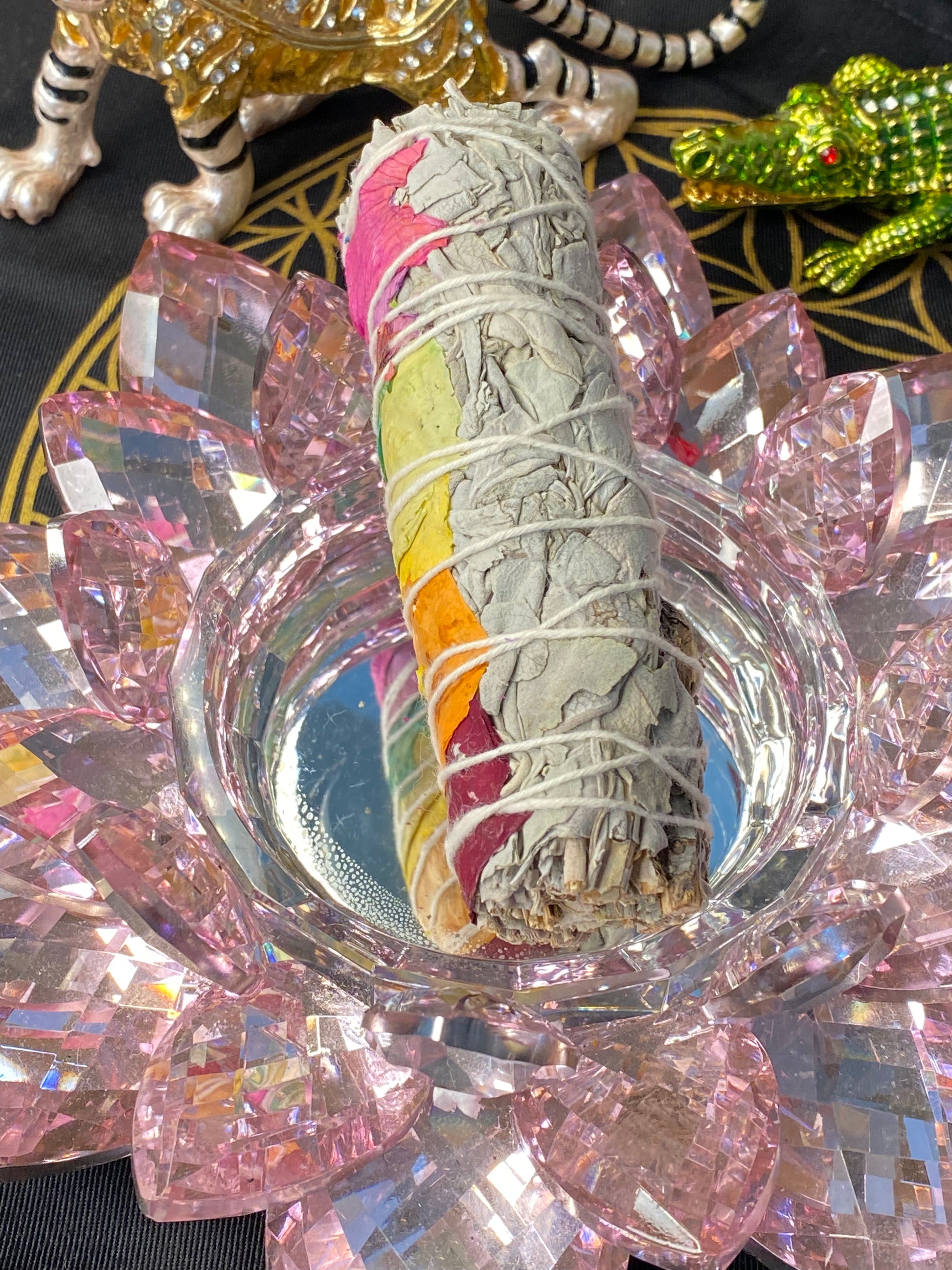 7 Chakra & Meditation 4" Dream Sage Wand - Healing Lotus Shop