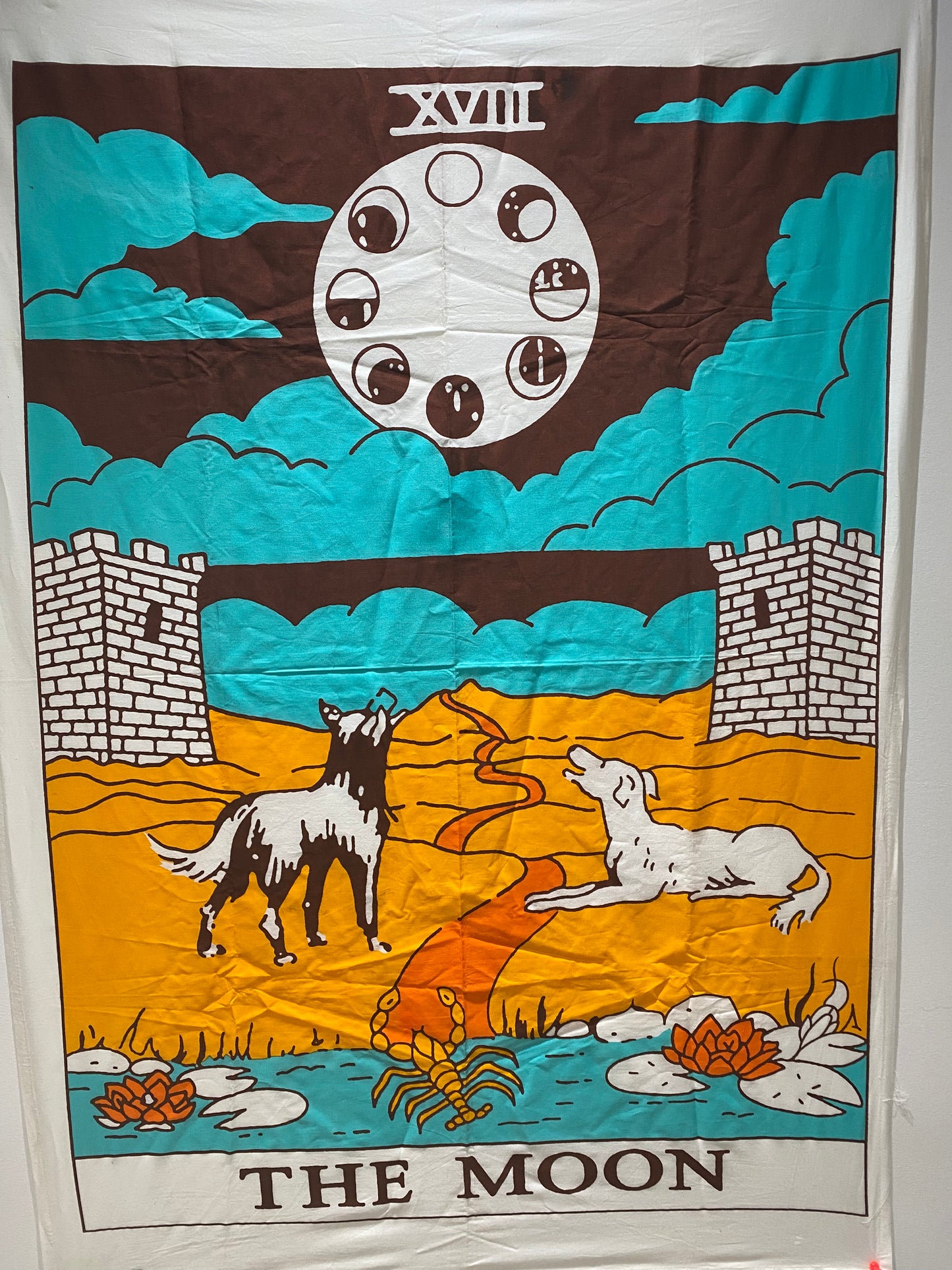 Rider Tarot Tapestry: The Moon