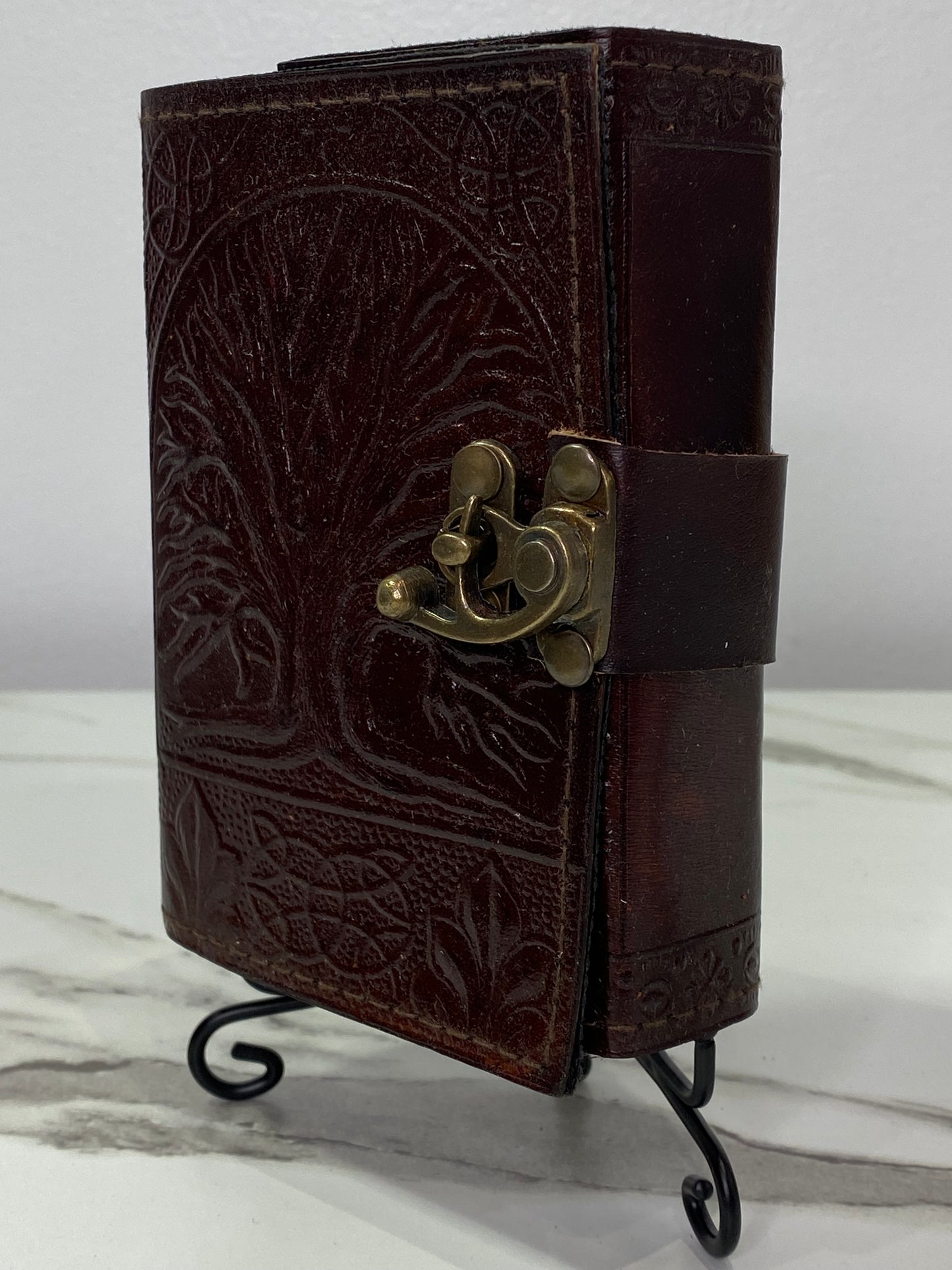 Tree of Life leather blank journal w/ latch