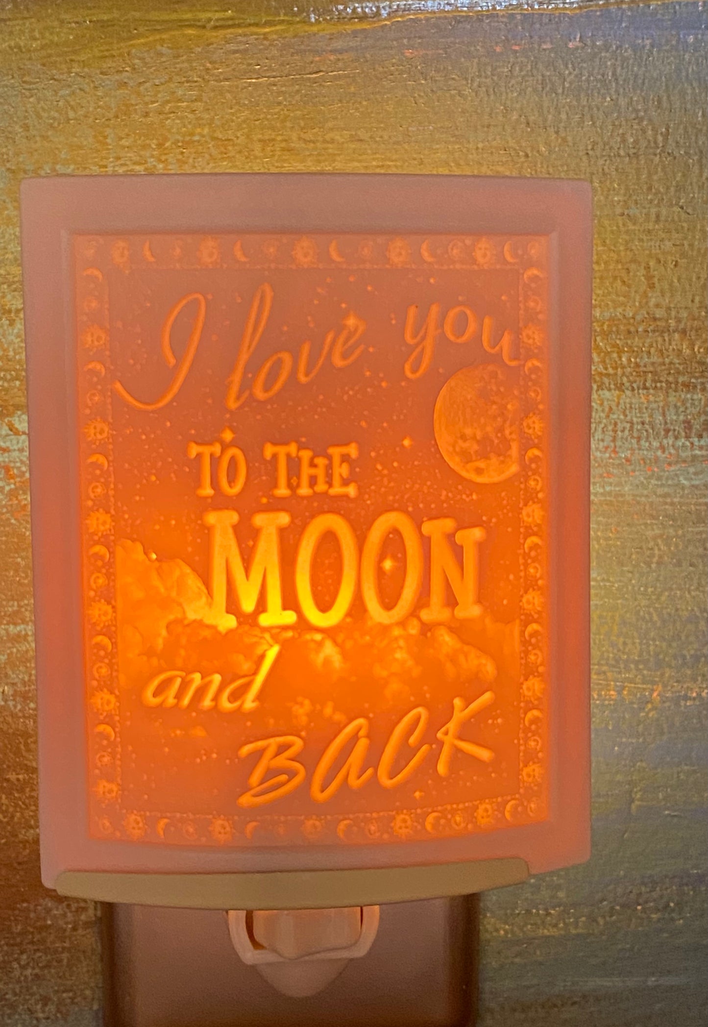 Love You To The Moon Lithophane Night Light