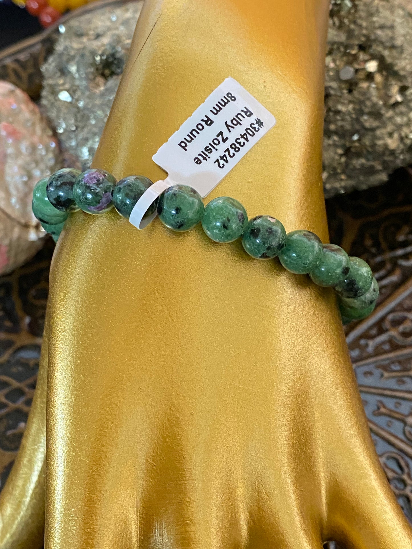 Ruby Zoisite Gemstone Bracelet