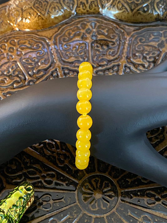 Yellow Aventurine Beaded String Bracelet