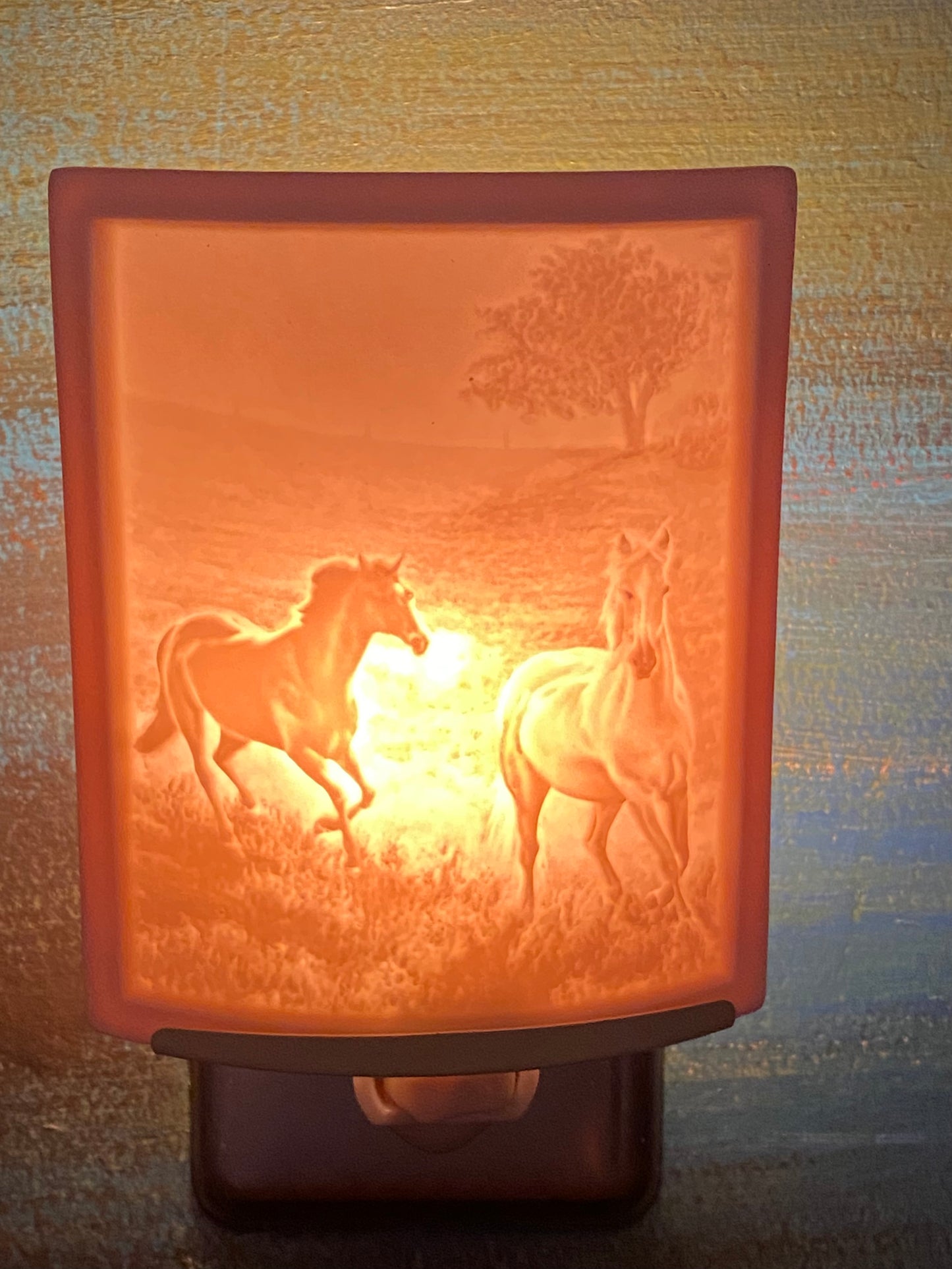 Morning Run Curved Lithophane Night Light