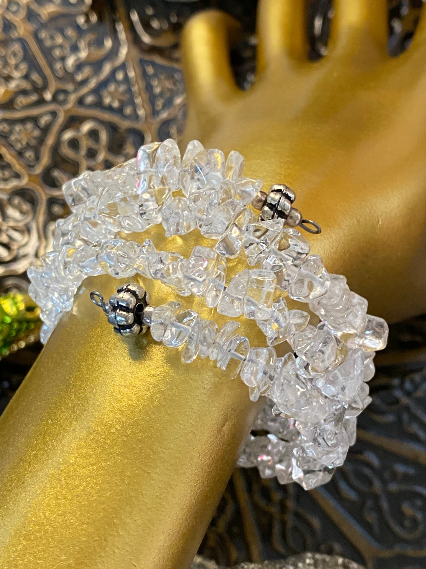 Clear Quartz Elegant Cuff