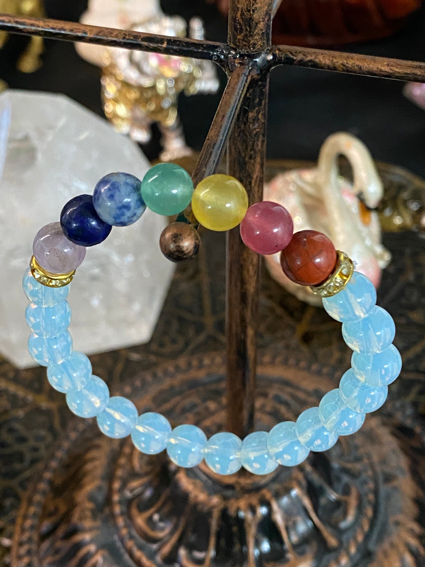 Opalite Chakra Gemstone Bracelet