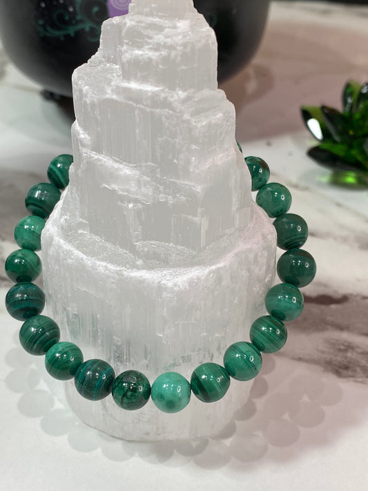 Malachite Free Form 8mm Bracelet