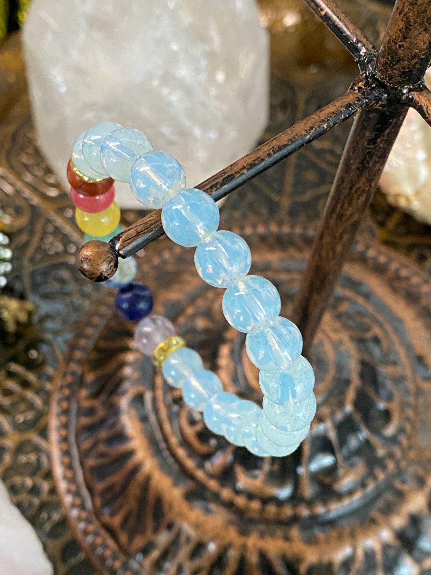 Opalite Chakra Gemstone Bracelet