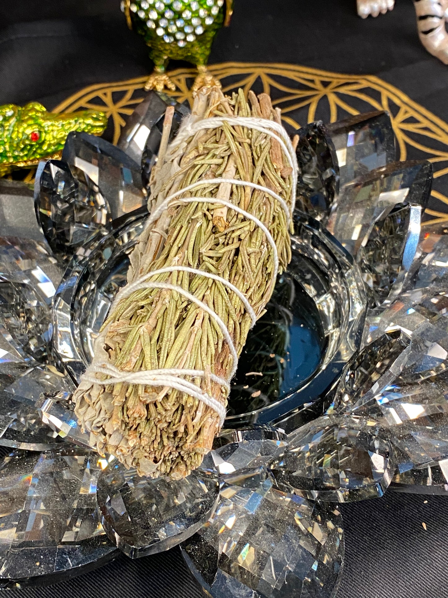 White Sage & Rosemary 4” Wand