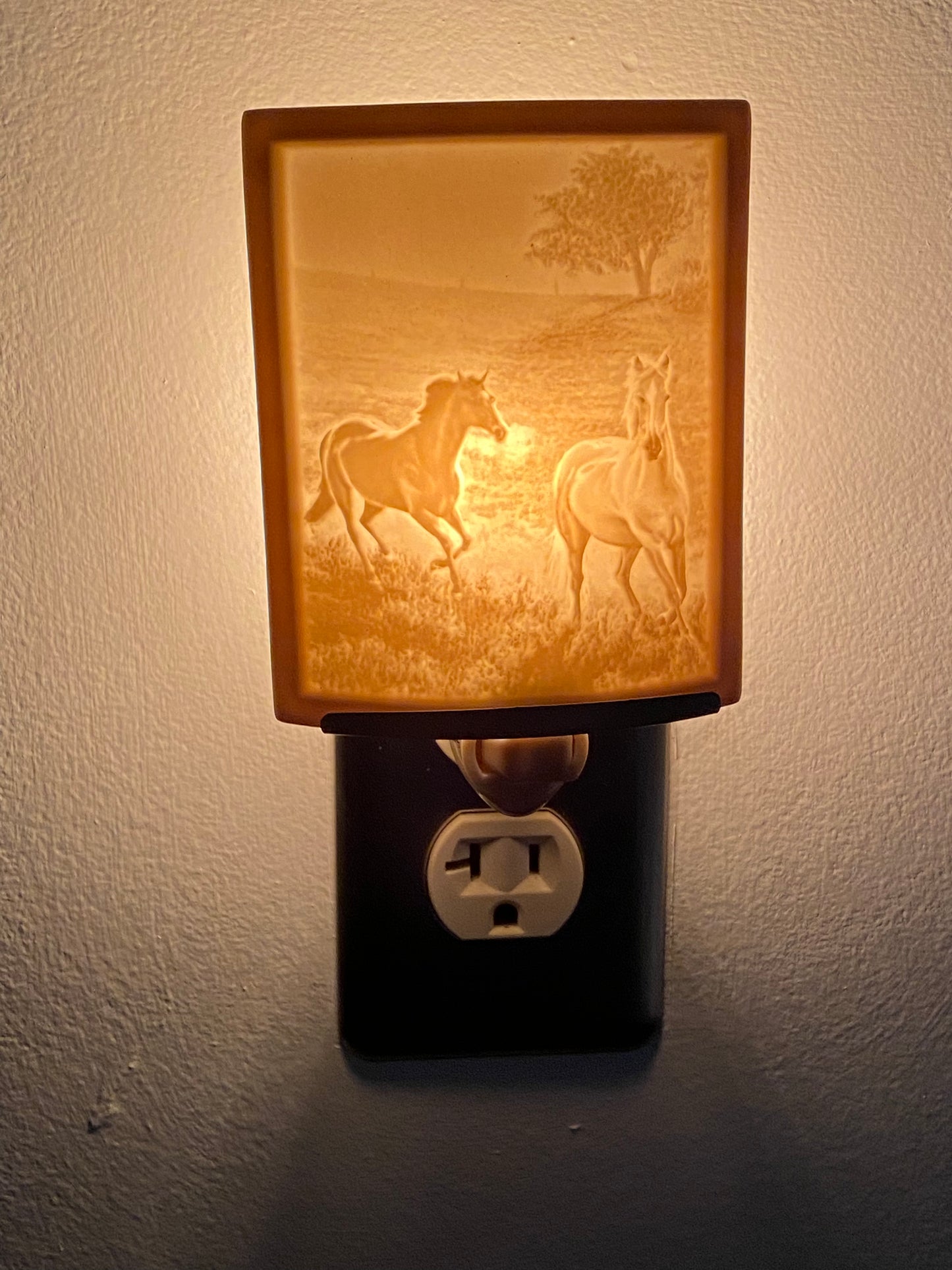 Morning Run Curved Lithophane Night Light