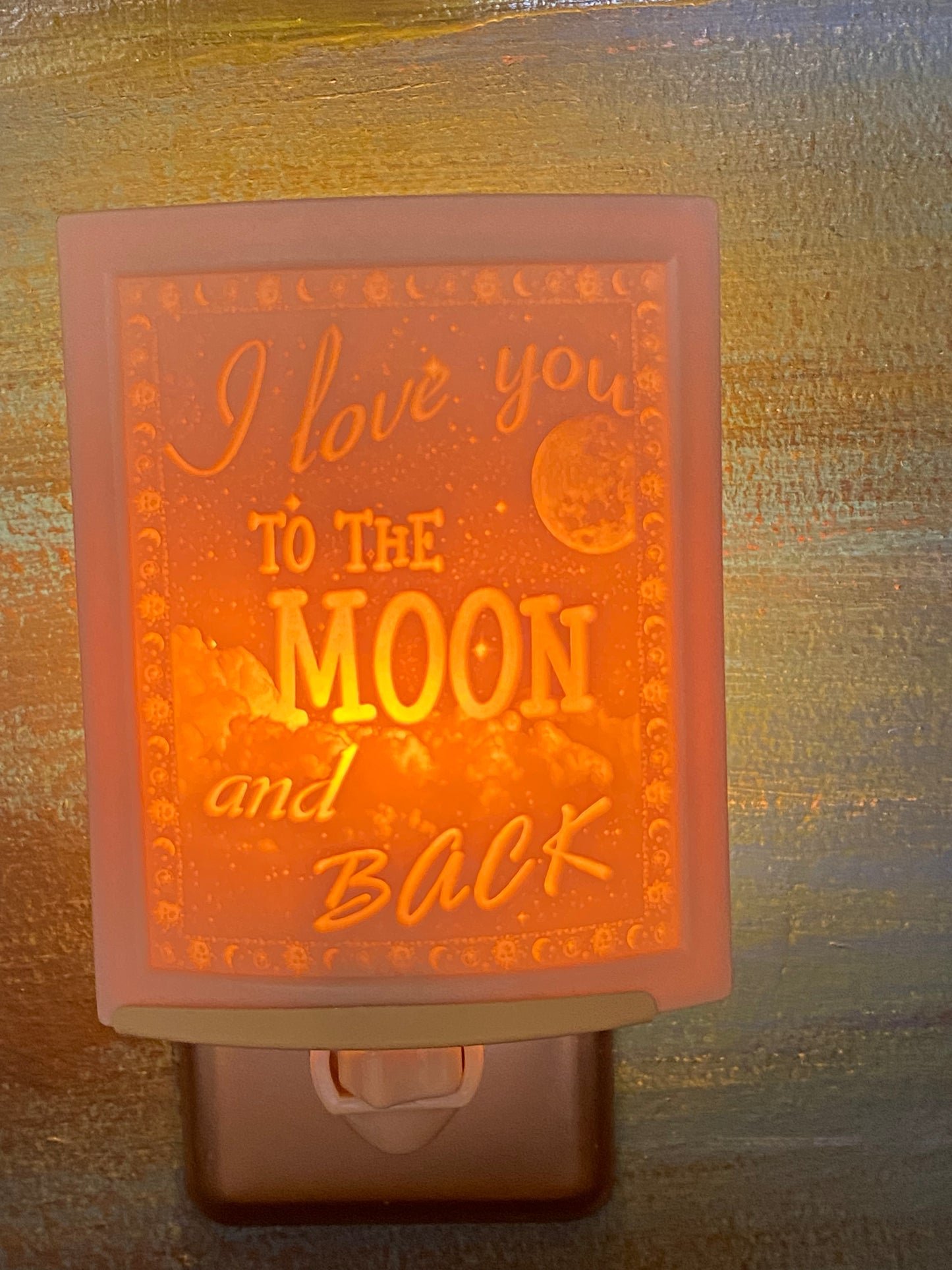 Love You To The Moon Lithophane Night Light