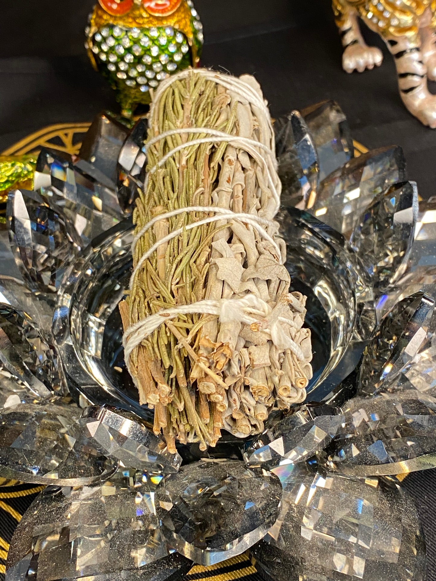 White Sage & Rosemary 4” Wand