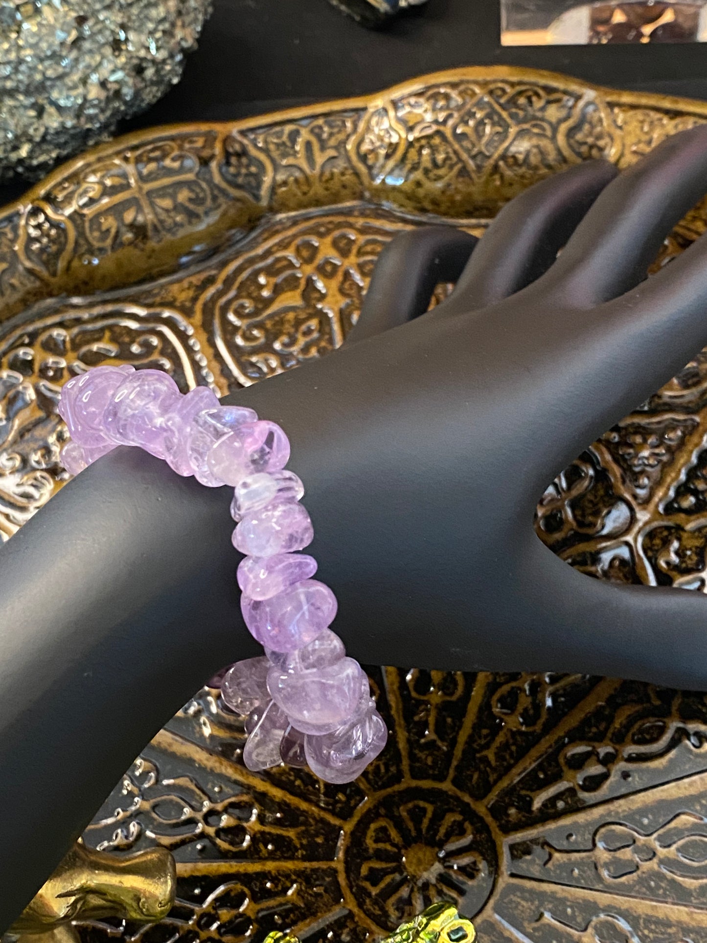 Amethyst Chip Tumbled String Bracelet - Healing Lotus Shop