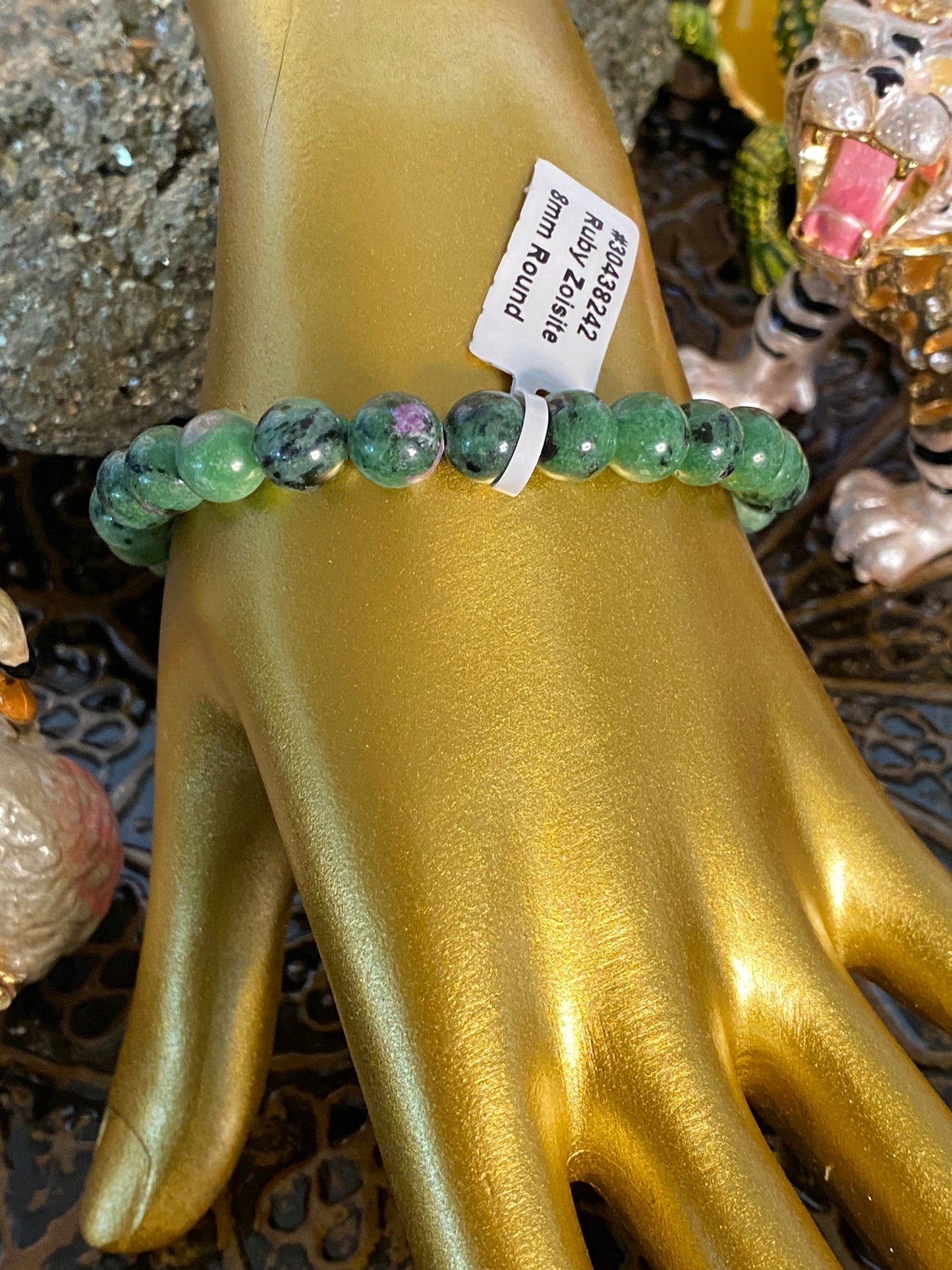 Ruby Zoisite Gemstone Bracelet