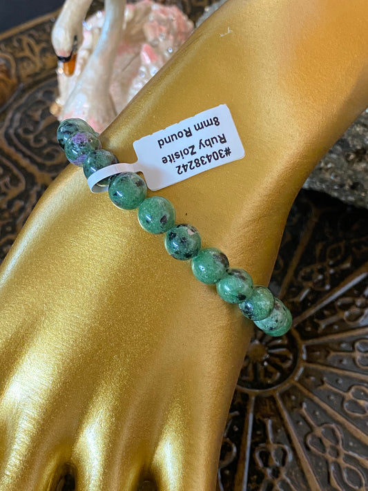 Ruby Zoisite Gemstone Bracelet