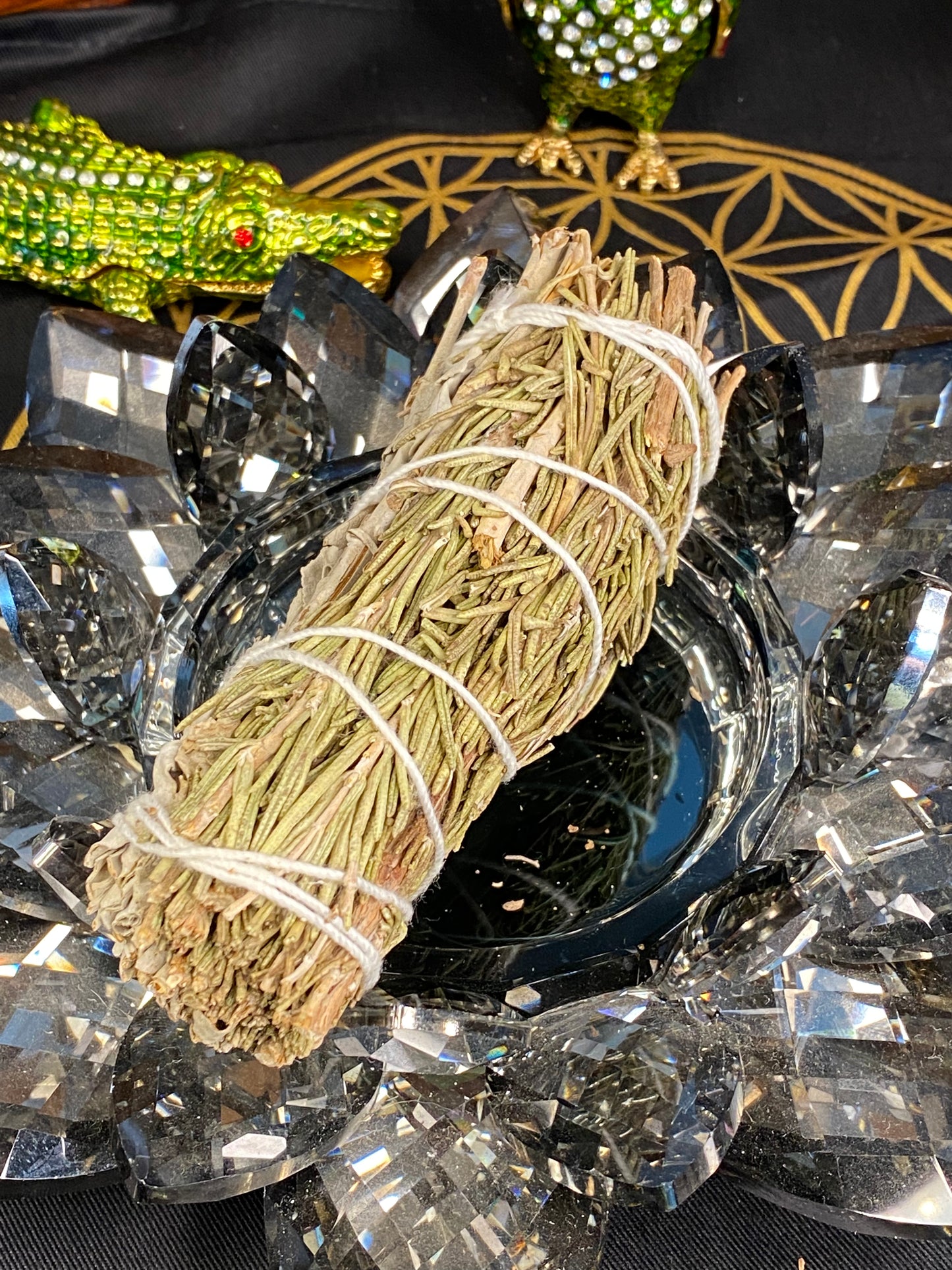 White Sage & Rosemary 4” Wand