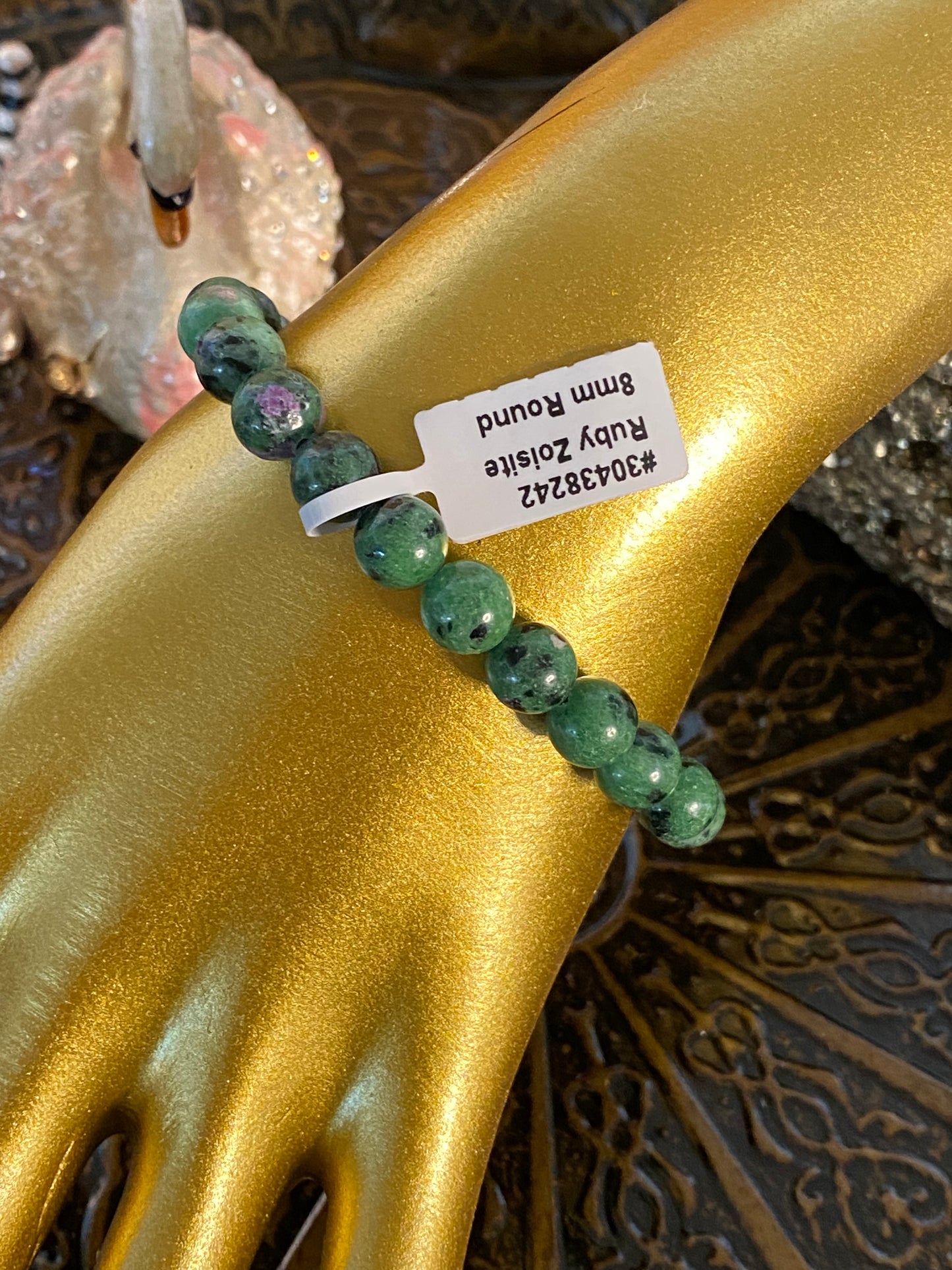 Ruby Zoisite Gemstone Bracelet