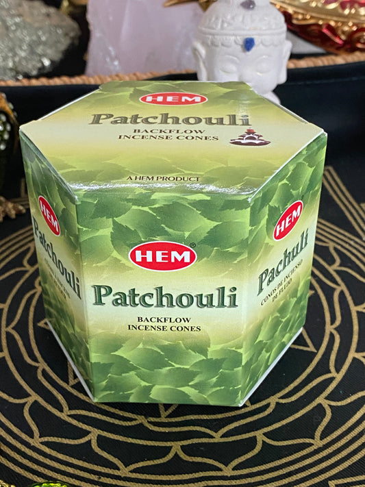 HEM Patchouli Backflow Dhoop Incense