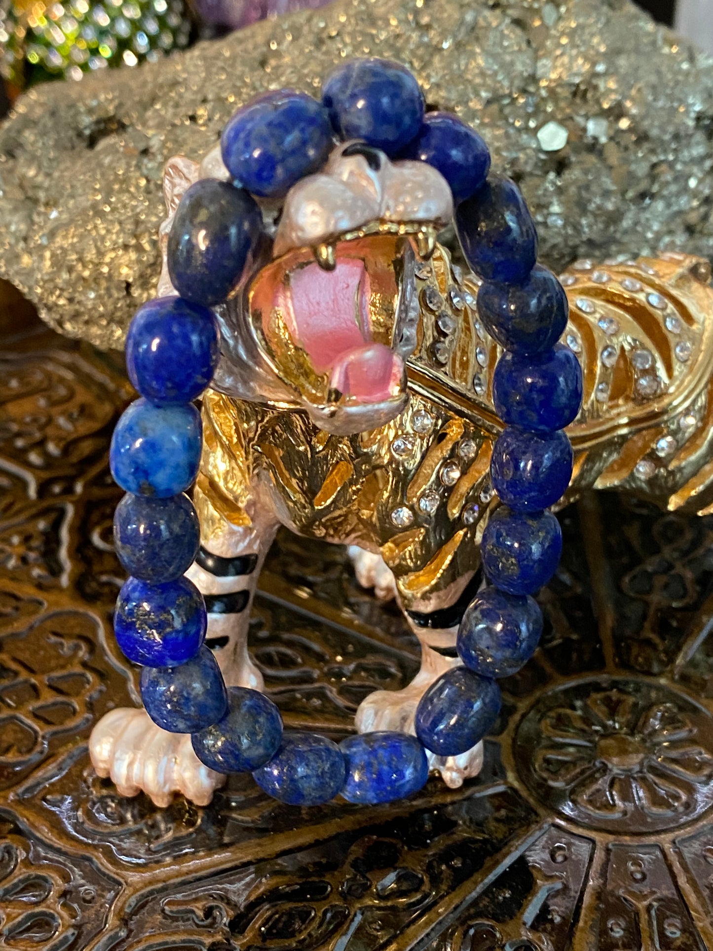 Lapis Lazuli Gemstone Beaded Bracelet