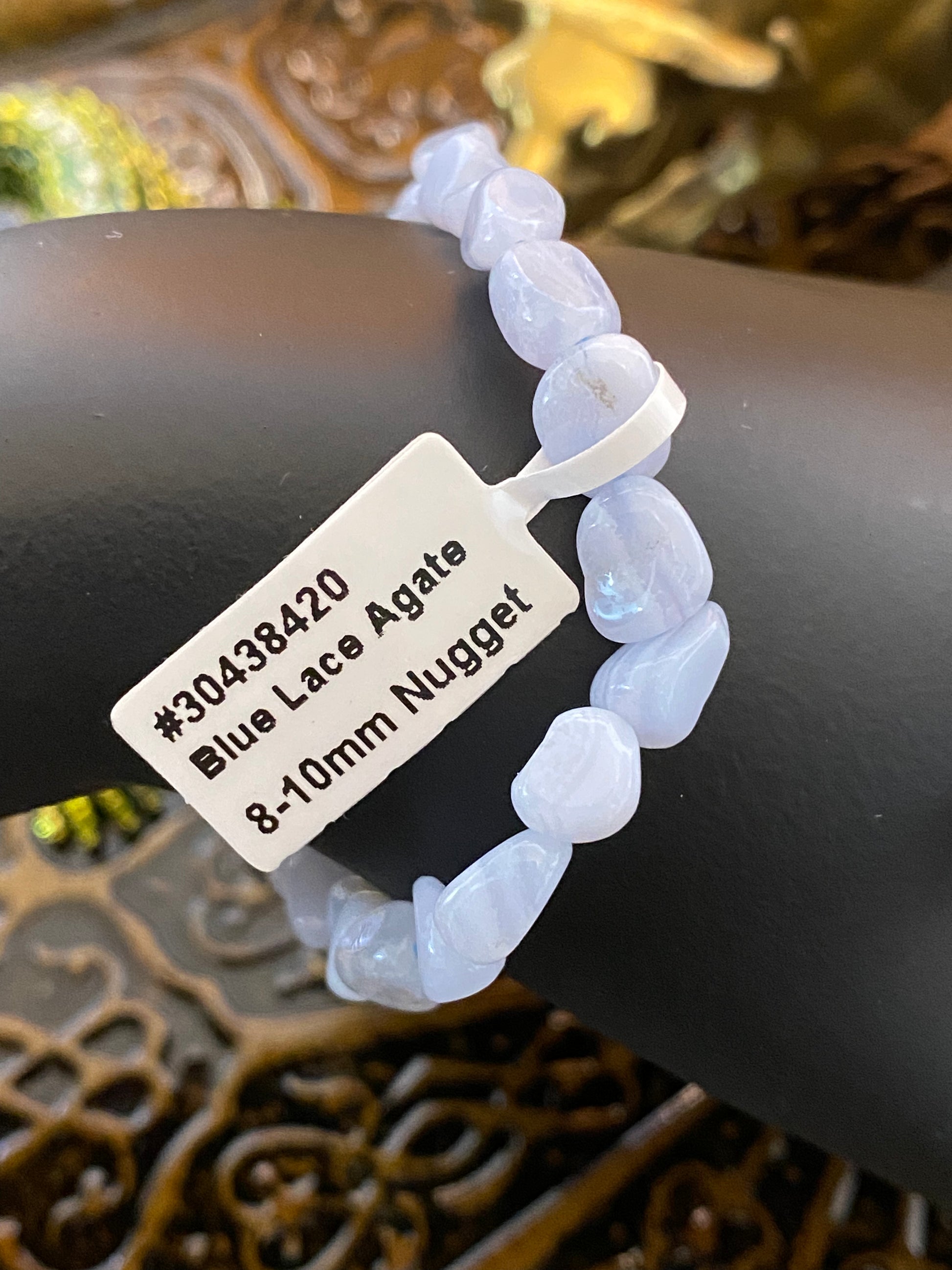 Blue Lace Agate Nugget String Bracelet - Healing Lotus Shop