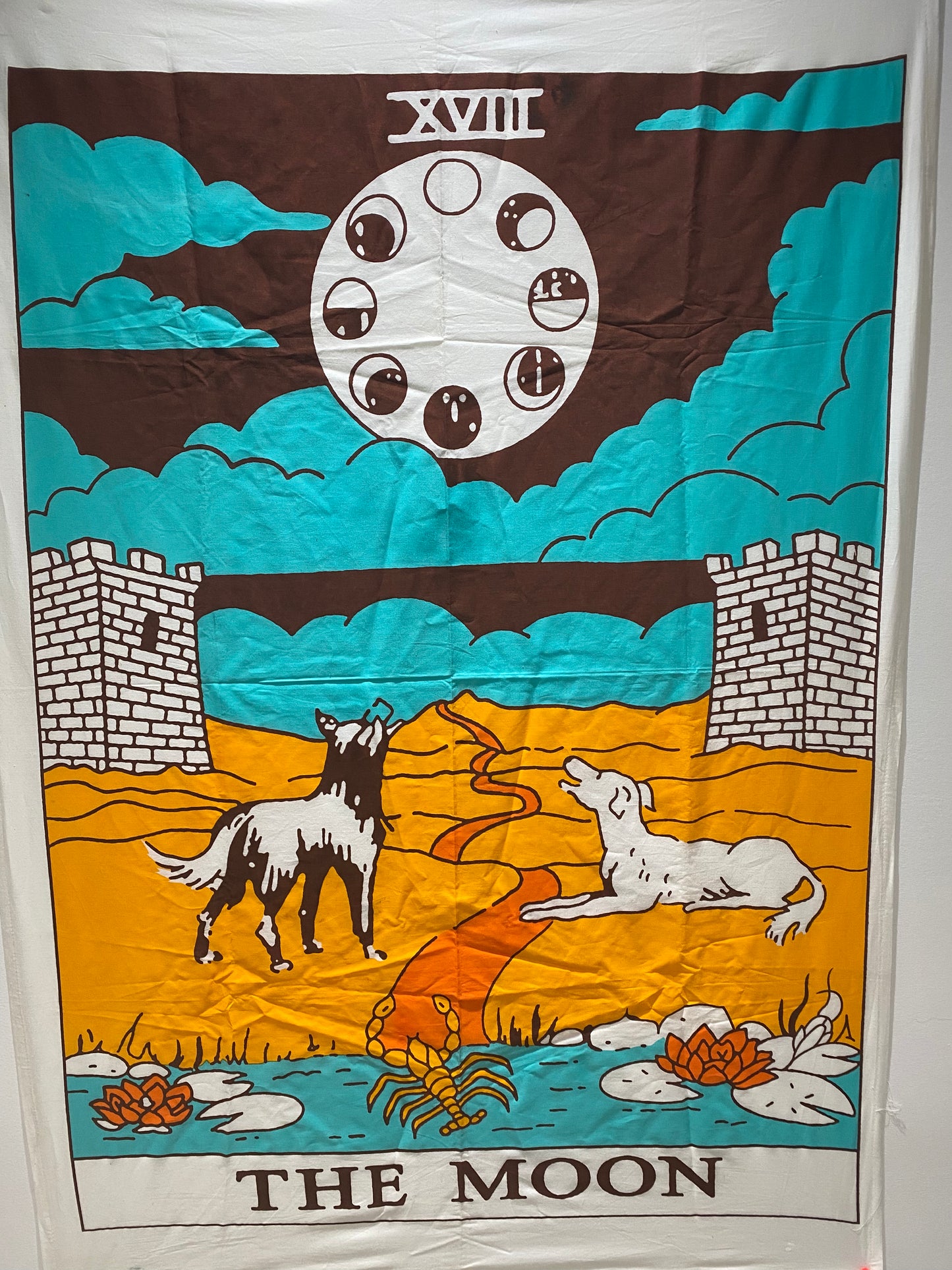 Rider Tarot Tapestry: The Moon