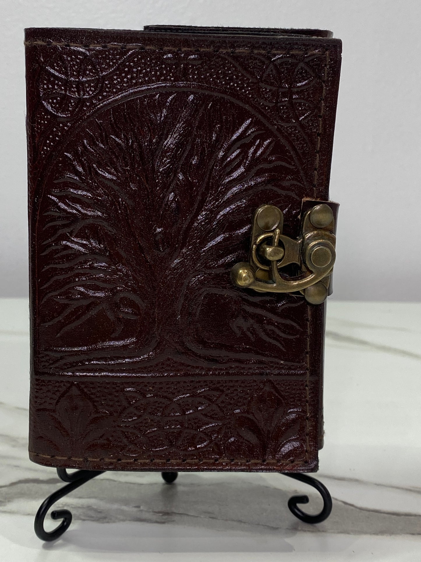 Tree of Life leather blank journal w/ latch