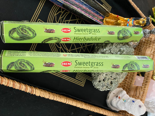 HEM Sweetgrass Incense Sticks