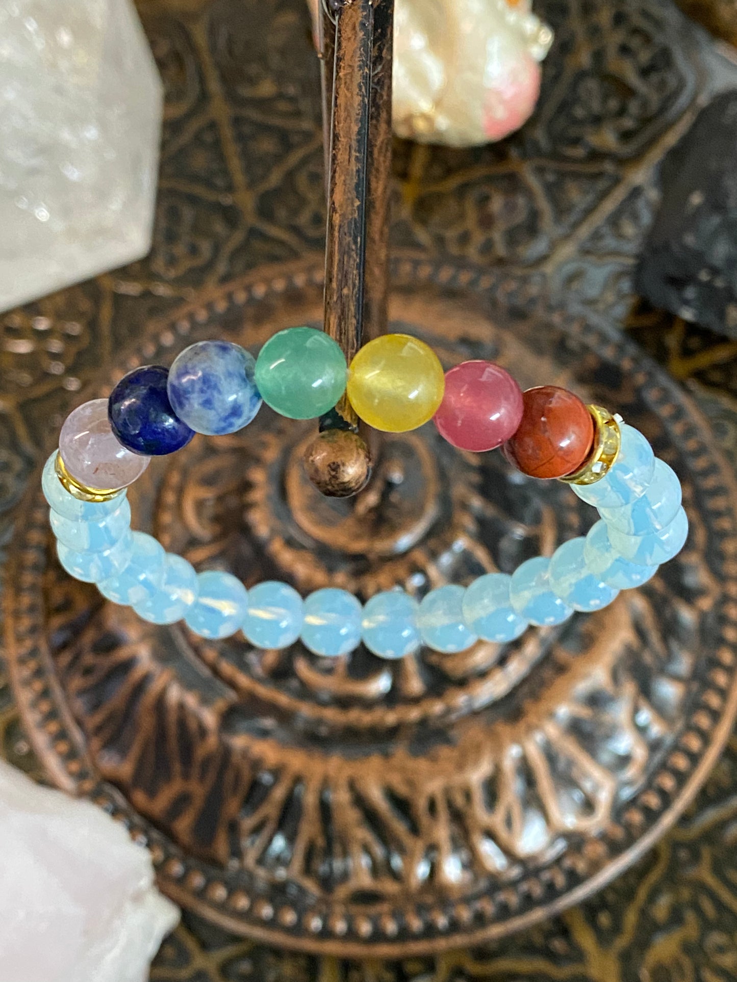 Opalite Chakra Gemstone Bracelet