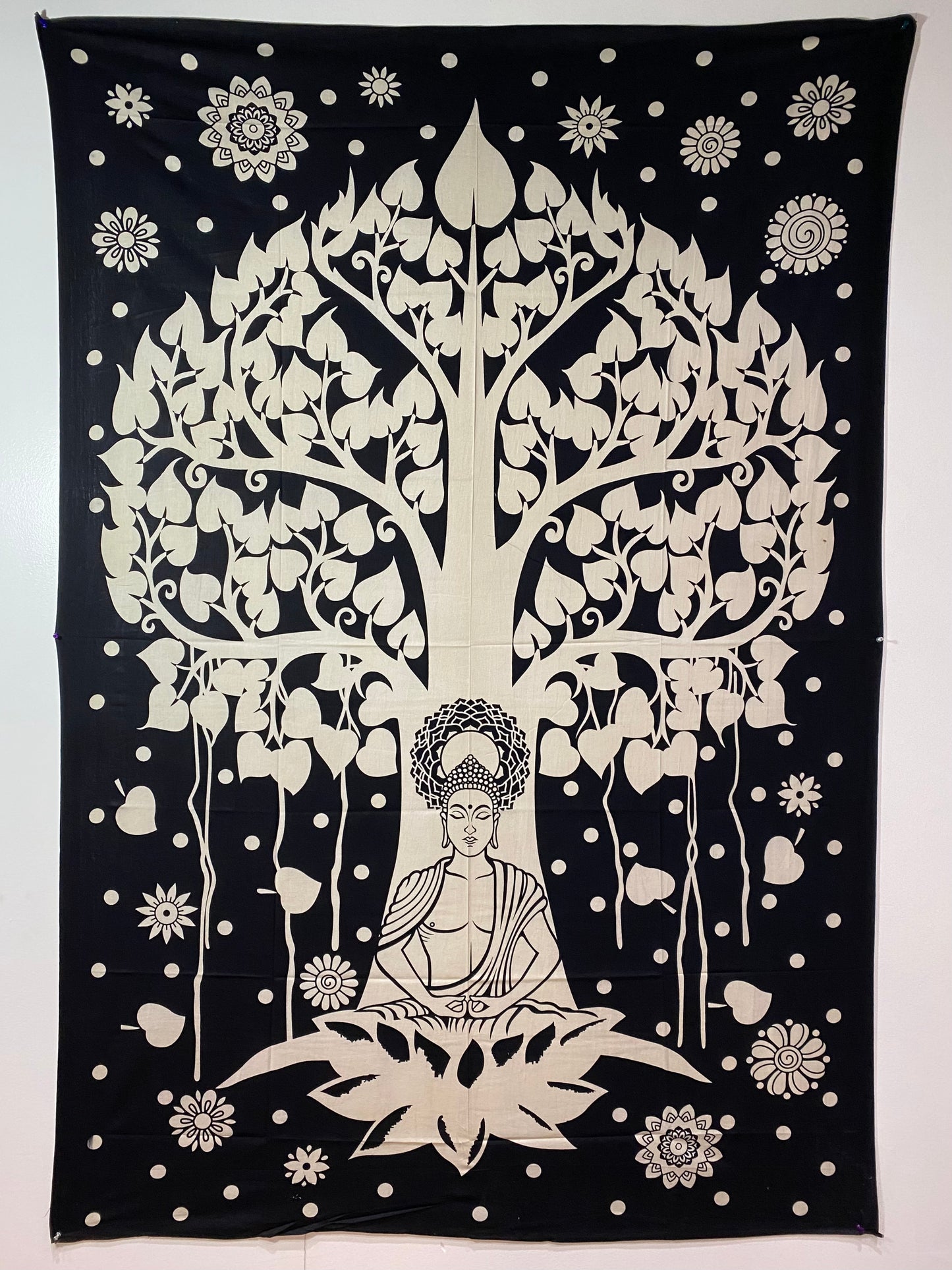 Buddha and Bodhi Tree Tapestry