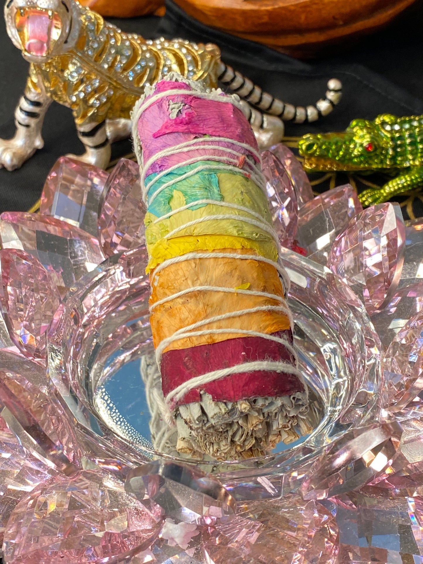 7 Chakra & Meditation 4" Dream Sage Wand - Healing Lotus Shop