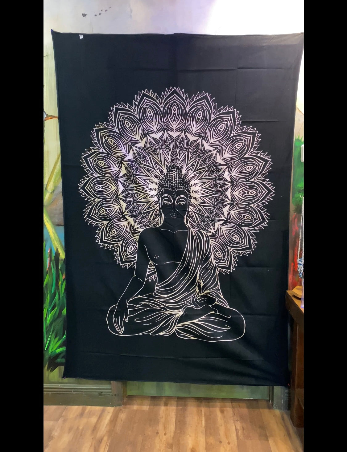 Buddha Meditation Mandala Tapestry