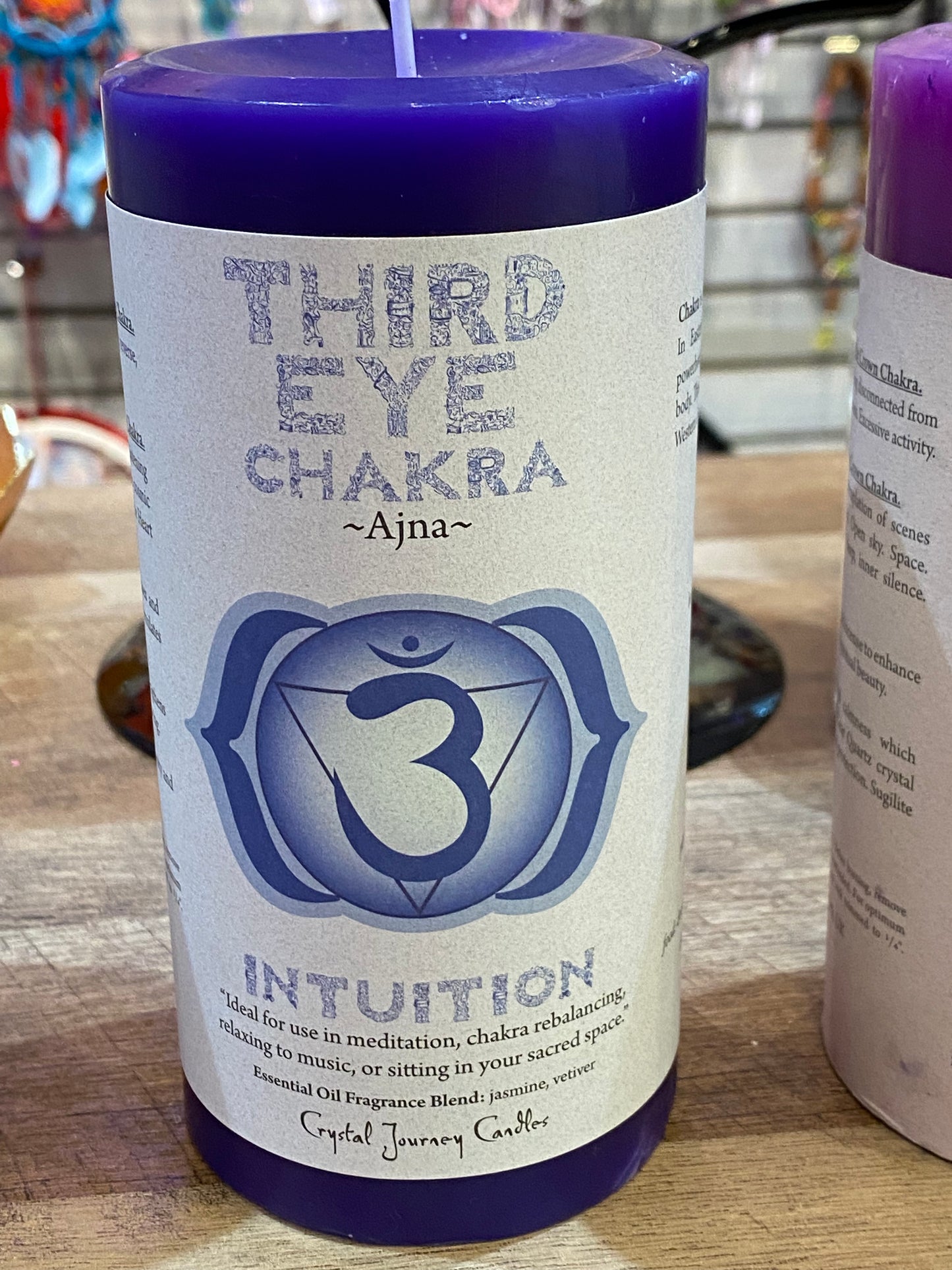 Crystal Journey Third Eye Chakra Candle